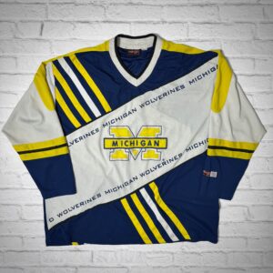 Michigan Wolverines 90s Hockey Jersey